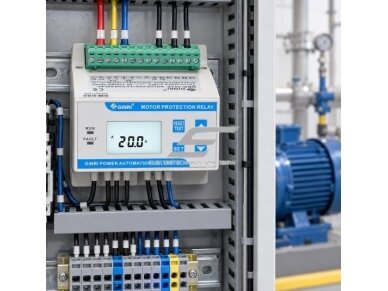 Panelinė/modulinė multifunkcinė | skaitmeninė variklio apsaugos relė nuo perkrovos | fazių disbalanso | srovės | įtampos kontrolė | AC380V | 0,3-16A | DIN 5