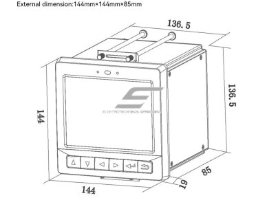 Panelinis | skaitmeninis elektros tinklo 380V analizatorius trifazis | 85-265VAC | 100-330VDC | 16GB | Ethernet | RS485 | RJ45 | Modbus 7 Panelinis | skaitmeninis elektros tinklo 380V analizatorius trifazis | 85-265VAC | 100-330VDC | 16GB | Ethernet | RS485 | RJ45 | Modbus 7