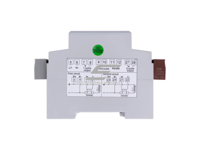 DC elektros energijos skaitiklis | dviejų grandinių | iki 1000V DC | 100A (šuntas) | RS485 Modbus | DIN bėgelis | Class 0.5 | EV įkrovimo stotelėms 2
