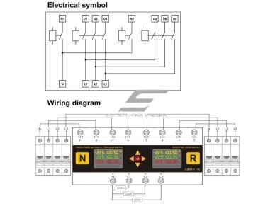 Modulinis | skaitmeninis rezervinis automatinis galios perjungiklis su apsaugos funkcijomis | generatoriams | nepertraukiamam elektros energijos tiekimui | 4P | 100A | 120V/230V | DIN 3 Modulinis | skaitmeninis rezervinis automatinis galios perjungiklis su apsaugos funkcijomis | generatoriams | nepertraukiamam elektros energijos tiekimui | 4P | 100A | 120V/230V | DIN 3