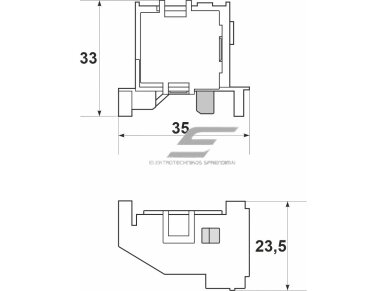 Papildomas kontaktas (dešininis) pramoniniams automatiniams jungikliams FMC1/3U (FMD) | 1NO+1NC | 10A | 230/400V | Promfactor Baltic | F/AX1R | 4772151000913 1