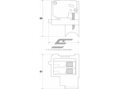 Papildomas kontaktas (dešininis) pramoniniams automatiniams jungikliams FMC5/3U (FMD) | 1NO+1NC | 10A | 230/400V | Promfactor Baltic | F/AX5R | 4779040156317 1 Papildomas kontaktas (dešininis) pramoniniams automatiniams jungikliams FMC5/3U (FMD) | 1NO+1NC | 10A | 230/400V | Promfactor Baltic | F/AX5R | 4779040156317 1
