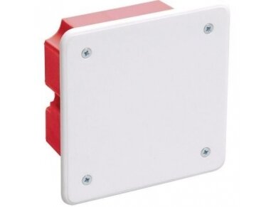 Paskirstymo montažinė dėžutė | įmontuojama į gipso kartono plokštę | 92x92x45mm | IEK | UKT11-092-092-040 | 4606056127928 Paskirstymo montažinė dėžutė | įmontuojama į gipso kartono plokštę | 92x92x45mm | IEK | UKT11-092-092-040 | 4606056127928