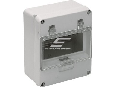 Elektros paskirstymo | modulinis skydelis | dėžė | skydas | 6 modulių | 145x165x84mm | skaidrios durelės | hermetinis | virštinkinis | plastikinis | IP54 | Solera | 899 Elektros paskirstymo | modulinis skydelis | dėžė | skydas | 6 modulių | 145x165x84mm | skaidrios durelės | hermetinis | virštinkinis | plastikinis | IP54 | Solera | 899