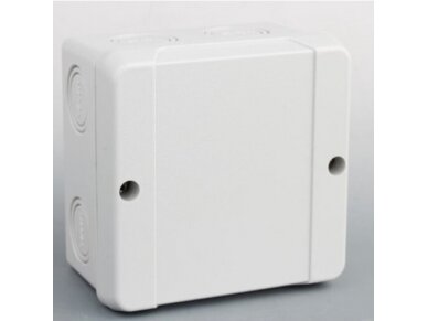 Elektros instaliacijos paskirstymo dėžutė | hermetinė | 88x88x53mm | paviršinė | balta | IP65 | 4779041467047 Elektros instaliacijos paskirstymo dėžutė | hermetinė | 88x88x53mm | paviršinė | balta | IP65 | 4779041467047