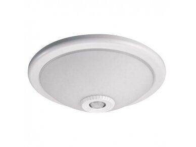 Šviestuvas su judesio davikliu | E27 | 2x40W | 230V | Ø300x97mm | 6m | IP20 | baltas | Vizela | GTV | OS-PLCRKZ-00 | 5908231339973 Šviestuvas su judesio davikliu | E27 | 2x40W | 230V | Ø300x97mm | 6m | IP20 | baltas | Vizela | GTV | OS-PLCRKZ-00 | 5908231339973