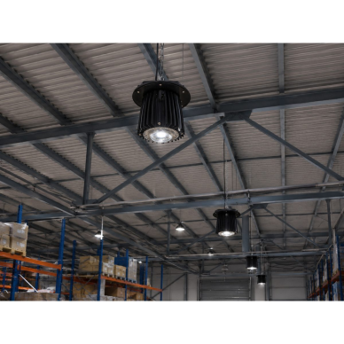 Zawieszany | przemysłowa oprawa LED do wysokich pomieszczeń | 80W | 230V | 6000–6500K | 7200lm | IP65 | 270/190x284mm | High Bay | Bridgelux | czarny | 5902216735682 2