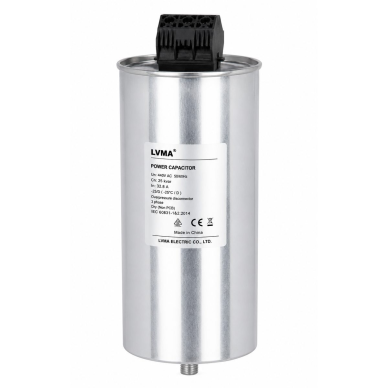 Reactive power compensation capacitor | 5kVAr | 440V AC | 3-phase | 82.2μF | Ø76x240mm | 50Hz | for improving the power factor of industrial electrical networks Reactive power compensation capacitor | 5kVAr | 440V AC | 3-phase | 82.2μF | Ø76x240mm | 50Hz | for improving the power factor of industrial electrical networks