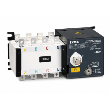 Modular automatic backup power transfer switch for generators (ATS) | 2P | 100A | 230V | 10kA | PC class | 50/60Hz