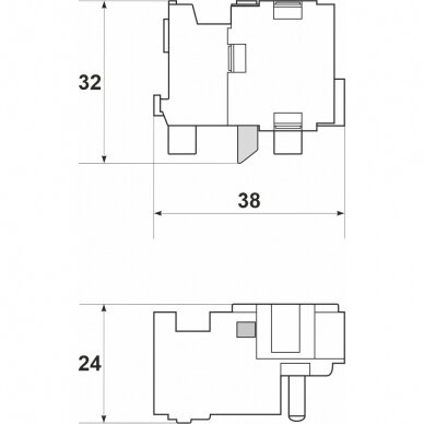 Styk pomocniczy (prawy) do przemysłowych wyłączników automatycznych FMC2/3U (FMD) | 1NO+1NC | 10A | 230/400V | Promfactor Baltic F/AX2R 1 Styk pomocniczy (prawy) do przemysłowych wyłączników automatycznych FMC2/3U (FMD) | 1NO+1NC | 10A | 230/400V | Promfactor Baltic F/AX2R 1