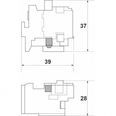 Styk pomocniczy (lewy) do przemysłowych wyłączników automatycznych FMC3/3U (FMD) | 1NO+1NC | 10A | 230/400V | Promfactor Baltic F/AX3L 1 Styk pomocniczy (lewy) do przemysłowych wyłączników automatycznych FMC3/3U (FMD) | 1NO+1NC | 10A | 230/400V | Promfactor Baltic F/AX3L 1