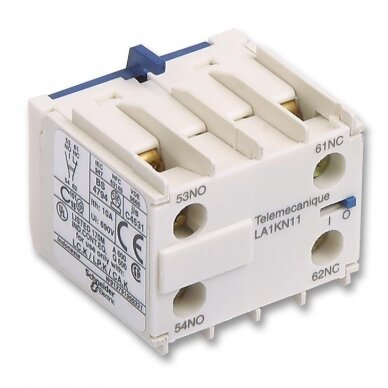 Papildu kontakts kontaktoram 10A | 690V | LA1KN11 Telemecanique Papildu kontakts kontaktoram 10A | 690V | LA1KN11 Telemecanique