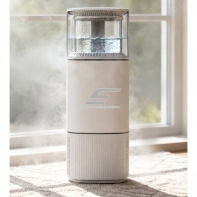 Oczyszczacz powietrza do pomieszczeń | nawilżacz z lampą UV do sterylizacji | 300W | 230V | 6l | 1300ml/h | 265m³/h | 760x280x280mm | biały 2