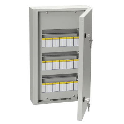 Elektrosadale | modulārais sadales skapis | kārba | sadales skapis | 36 moduļi | 540x330x120 mm | hermētisks | virsapmetuma montāža | tērauda | IP54 | IEK | MKM11-N-36-54-Z | 4606056087093
