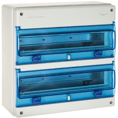 Elektro sadales | modulārais sadalnes skapis | kārba | sadalne | 36 moduļi | 362x362x160mm | ar N+PE spailēm | caurspīdīgas durvis | hermētisks | virsapmetuma | plastmasas | IP65 | Solera | 1336PR2 Elektro sadales | modulārais sadalnes skapis | kārba | sadalne | 36 moduļi | 362x362x160mm | ar N+PE spailēm | caurspīdīgas durvis | hermētisks | virsapmetuma | plastmasas | IP65 | Solera | 1336PR2