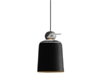 Pakabinamas šviestuvas | E27 | 1x35W | 230V | Ø230x410mm | su 1m kabeliu | be lempučių | IP20 | juodas korpusas | baltas vidus Pakabinamas šviestuvas | E27 | 1x35W | 230V | Ø230x410mm | su 1m kabeliu | be lempučių | IP20 | juodas korpusas | baltas vidus