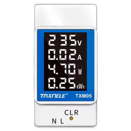 Modulārs | digitāls elektroenerģijas | sprieguma | strāvas indikators | 100A | 40–300VAC | DIN 1 Modulārs | digitāls elektroenerģijas | sprieguma | strāvas indikators | 100A | 40–300VAC | DIN 1