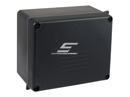 Elektros instaliacijos paskirstymo dėžutė | hermetinė | 165x145x84mm | be sandariklių | paviršinė | juoda | IP65 | Solera | 817N Elektros instaliacijos paskirstymo dėžutė | hermetinė | 165x145x84mm | be sandariklių | paviršinė | juoda | IP65 | Solera | 817N