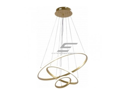 Pakabinamas LED šviestuvas | 78W | CCT 3000–6000K | 4480 lm | 600 x 1000 mm | dimeriuojamas | auksinis | IP20 | Optonica PD78-A3