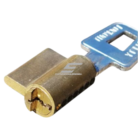 LOTO safety padlock | long Ø6 mm shackle, 76 mm | chrome-plated steel | key retained when open | red | ES-BD-R8525 1