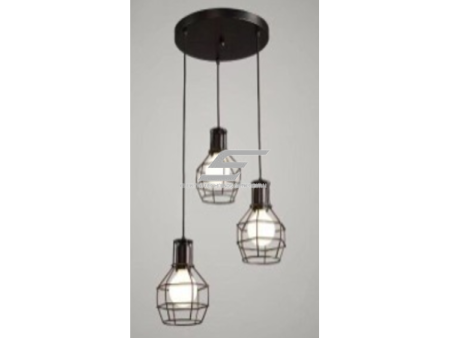 Pakabinamas šviestuvas | su grotelėmis | E27 | 3x35W | 230V | Ø150x140mm | su 1m kabeliu | be lempučių | IP20 | juodas Pakabinamas šviestuvas | su grotelėmis | E27 | 3x35W | 230V | Ø150x140mm | su 1m kabeliu | be lempučių | IP20 | juodas