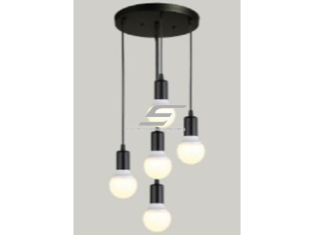 Pakabinamas šviestuvas | E27 | 5x35W | 230V | 110mm | su 1m kabeliu | be lempučių | IP20 | juodas Pakabinamas šviestuvas | E27 | 5x35W | 230V | 110mm | su 1m kabeliu | be lempučių | IP20 | juodas