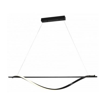Suspended LED light fixture | 17W | 3000K | 1360 lm | 1100 mm | black sand finish | IP20 | Optonica PD17-A4
