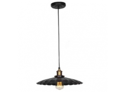 Pakabinamas šviestuvas | E27 | 1x35W | 230V | Ø300x130mm | su 1m kabeliu | be lempučių | IP20 | juodas Pakabinamas šviestuvas | E27 | 1x35W | 230V | Ø300x130mm | su 1m kabeliu | be lempučių | IP20 | juodas