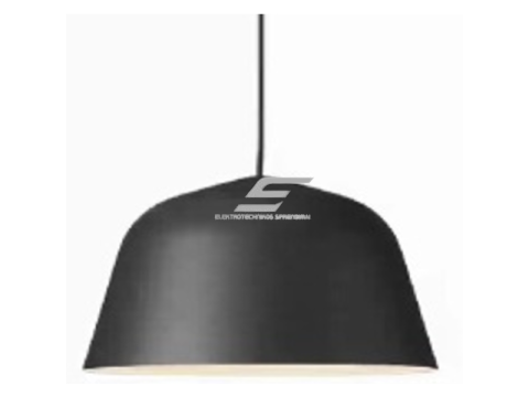 Pakabinamas šviestuvas | E27 | 1x35W | 230V | Ø400x250mm | su 1m kabeliu | be lempučių | IP20 | juodas korpusas | baltas vidus