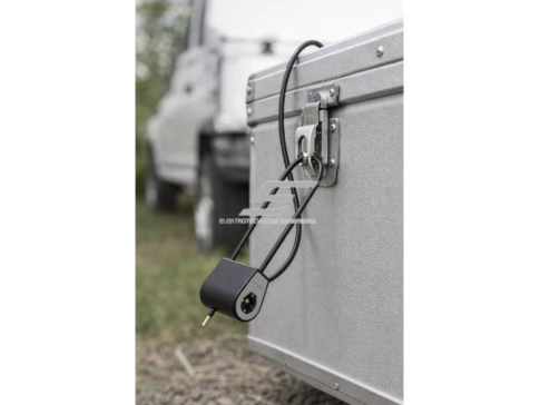 Elektroninė kabelinė saugos spyna 600 mm | konteineriams, transportui ir LOTO | su elektroniniu raktu | IP68 | atspari vandeniui 3 Elektroninė kabelinė saugos spyna 600 mm | konteineriams, transportui ir LOTO | su elektroniniu raktu | IP68 | atspari vandeniui 3