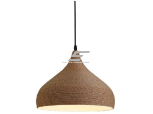Pakabinamas šviestuvas | E27 | 1x35W | 230V | Ø320x250mm | su 1m kabeliu | be lempučių | IP20 | rudas korpusas | baltas vidus Pakabinamas šviestuvas | E27 | 1x35W | 230V | Ø320x250mm | su 1m kabeliu | be lempučių | IP20 | rudas korpusas | baltas vidus