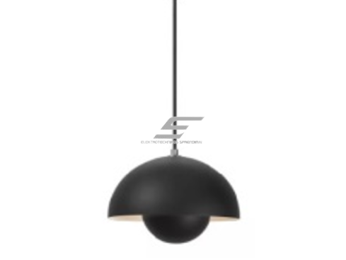 Pakabinamas šviestuvas | E27 | 1x35W | 230V | Ø300x210mm | su 1m kabeliu | be lempučių | IP20 | juodas