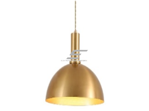 Pakabinamas šviestuvas | E27 | 1x35W | 230V | Ø300x250mm | su 1m kabeliu | be lempučių | IP20 | auksinis