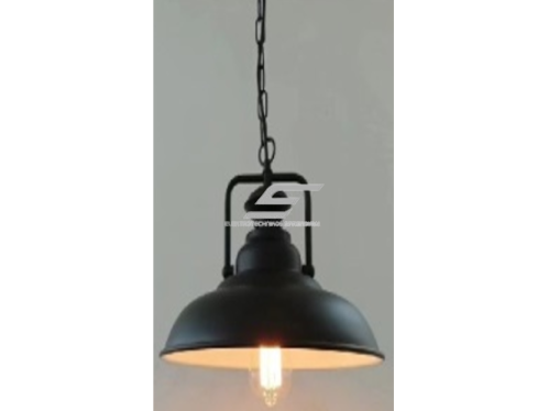 Pakabinamas šviestuvas | E27 | 1x35W | 230V | Ø310x220mm | su 1m kabeliu | be lempučių | IP20 | juodas korpusas | baltas vidus