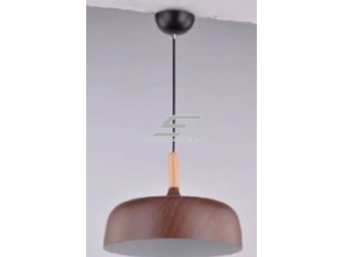 Pakabinamas šviestuvas | E27 | 1x35W | 230V | Ø320x130mm | su 1m kabeliu | be lempučių | IP20 | medžio imitacija Pakabinamas šviestuvas | E27 | 1x35W | 230V | Ø320x130mm | su 1m kabeliu | be lempučių | IP20 | medžio imitacija