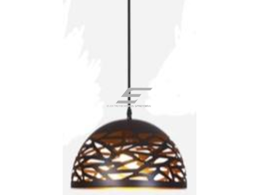 Pakabinamas šviestuvas | E27 | 1x35W | 230V | Ø400x200mm | su 1m kabeliu | be lempučių | IP20 | juodas korpusas | baltas vidus Pakabinamas šviestuvas | E27 | 1x35W | 230V | Ø400x200mm | su 1m kabeliu | be lempučių | IP20 | juodas korpusas | baltas vidus