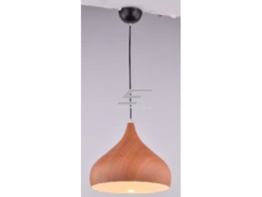 Pakabinamas šviestuvas | E27 | 1x35W | 230V | Ø320x260mm | su 1m kabeliu | be lempučių | IP20 | medžio imitacija