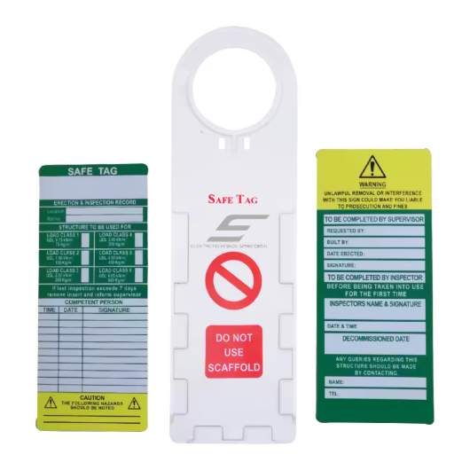 Hanging safety tag | with holder | LOTO / warning system | ABS + PVC | replaceable tags | for outdoor conditions | high visibility Hanging safety tag | with holder | LOTO / warning system | ABS + PVC | replaceable tags | for outdoor conditions | high visibility
