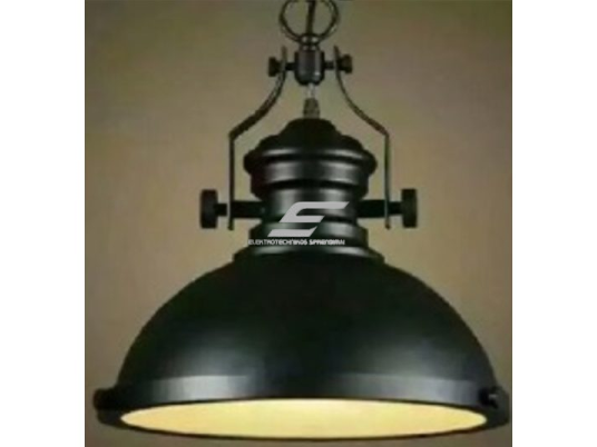 Pakabinamas šviestuvas | E27 | 1x35W | 230V | Ø300x370mm | su 1m kabeliu | be lempučių | IP20 | juodas korpusas | baltas vidus Pakabinamas šviestuvas | E27 | 1x35W | 230V | Ø300x370mm | su 1m kabeliu | be lempučių | IP20 | juodas korpusas | baltas vidus