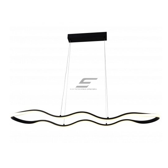 Suspended LED luminaire | 24W | 3000K | 1920lm | 1050mm | black sand color | IP20 | Optonica PD24-A4