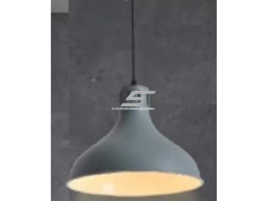 Pakabinamas šviestuvas | E27 | 1x35W | 230V | Ø300x200mm | su 1m kabeliu | be lempučių | IP20 | pilkas korpusas | baltas vidus Pakabinamas šviestuvas | E27 | 1x35W | 230V | Ø300x200mm | su 1m kabeliu | be lempučių | IP20 | pilkas korpusas | baltas vidus