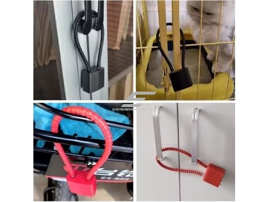 Pakabinama kodinė spyna su troseliu 392mm | trosinis užraktas | 215x35mm | juodas | cinko lydinys/plastikinis 3 Pakabinama kodinė spyna su troseliu 392mm | trosinis užraktas | 215x35mm | juodas | cinko lydinys/plastikinis 3