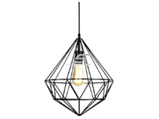 Pakabinamas šviestuvas | su grotelėmis | E27 | 1x35W | 230V | Ø320x310mm | su 1m kabeliu | be lempučių | IP20 | juodas Pakabinamas šviestuvas | su grotelėmis | E27 | 1x35W | 230V | Ø320x310mm | su 1m kabeliu | be lempučių | IP20 | juodas