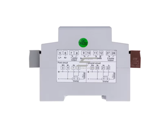 DC elektros energijos skaitiklis | dviejų grandinių | iki 1000V DC | 100A (šuntas) | RS485 Modbus | DIN bėgelis | Class 0.5 | EV įkrovimo stotelėms 2 DC elektros energijos skaitiklis | dviejų grandinių | iki 1000V DC | 100A (šuntas) | RS485 Modbus | DIN bėgelis | Class 0.5 | EV įkrovimo stotelėms 2