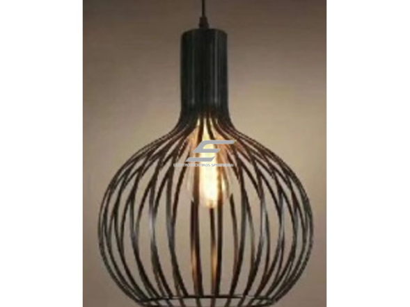 Pakabinamas šviestuvas | su grotelėmis | E27 | 1x35W | 230V | Ø220x310mm | su 1m kabeliu | be lempučių | IP20 | juodas Pakabinamas šviestuvas | su grotelėmis | E27 | 1x35W | 230V | Ø220x310mm | su 1m kabeliu | be lempučių | IP20 | juodas