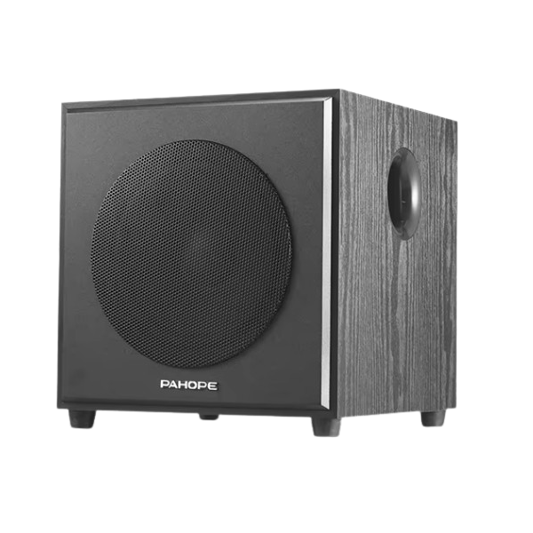 Pasīvais zemfrekvences skaļrunis | skaļrunis | 100W | 4 Ω | 310x300x320mm | melna koka apdare