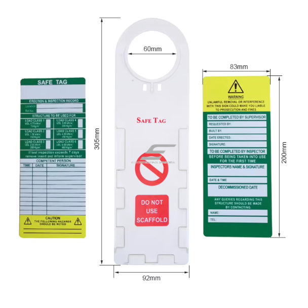 Hanging safety tag | with holder | LOTO / warning system | ABS + PVC | replaceable tags | for outdoor conditions | high visibility 3 Hanging safety tag | with holder | LOTO / warning system | ABS + PVC | replaceable tags | for outdoor conditions | high visibility 3