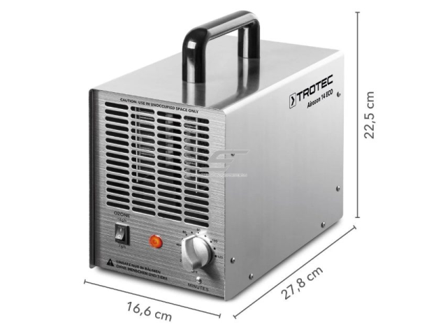 Patalpų oro valymo įrenginys | ozono generatorius | 180W | 230V | 168m³/h | 278x225x166mm | Trotec Airozon 14 ECO 2 Patalpų oro valymo įrenginys | ozono generatorius | 180W | 230V | 168m³/h | 278x225x166mm | Trotec Airozon 14 ECO 2