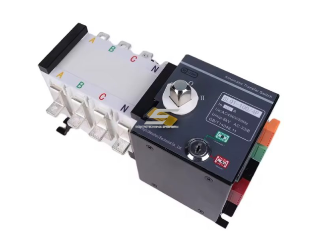 Panelinis rezervinis automatinis galios perjungiklis generatoriams | elektros energijos nepertraukiamam tiekimui | 4P | 160A | 230VAC | 2 in 1 out 1 Panelinis rezervinis automatinis galios perjungiklis generatoriams | elektros energijos nepertraukiamam tiekimui | 4P | 160A | 230VAC | 2 in 1 out 1