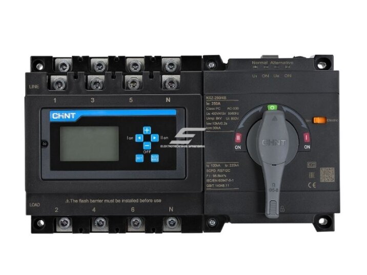 Automatinis rezervinio maitinimo perjungiklis ATS CHINT NXZ-630/4 | 4P | 630 A | 400/415 V | PC klasė Automatinis rezervinio maitinimo perjungiklis ATS CHINT NXZ-630/4 | 4P | 630 A | 400/415 V | PC klasė